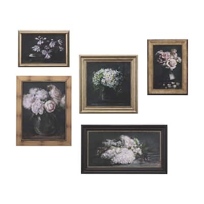 Still Life Flowers (Set of 5) Framed Art Print