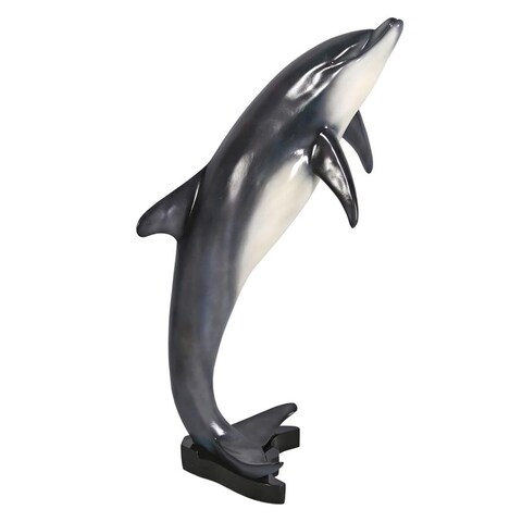 Medium Leaping Sea Dolphin Statue