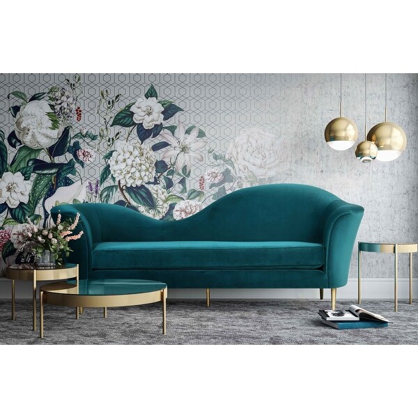 Overstock velvet sofa clearance