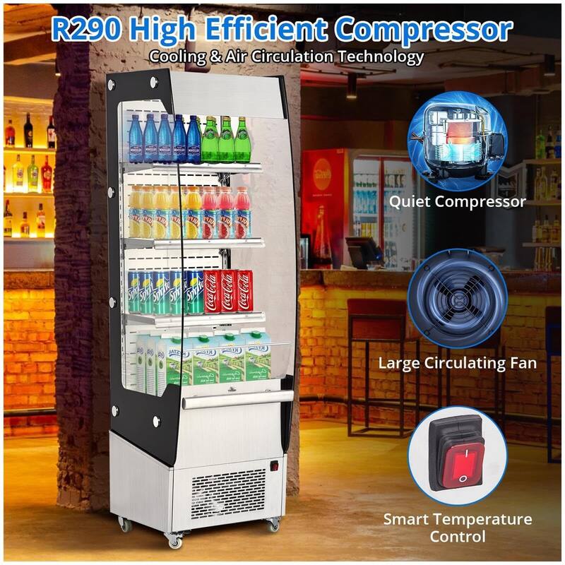 Commercial Display Refrigerator - 7.8 Cubic Feet