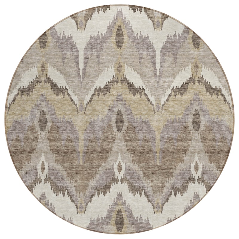 HomeRoots Ikat Transitional Rectangle Outdoor Rug