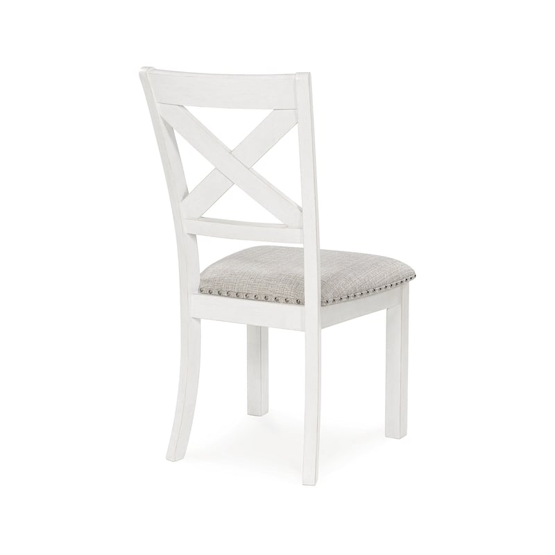 Signature Design by Ashley Robbinsdale Antique White Dining Chair - 19.75" W x 23.75" D x 39" H