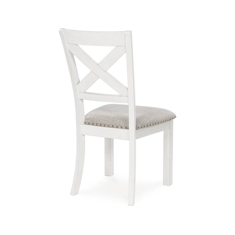 Signature Design by Ashley Robbinsdale Antique White Dining Chair - 19.75" W x 23.75" D x 39" H