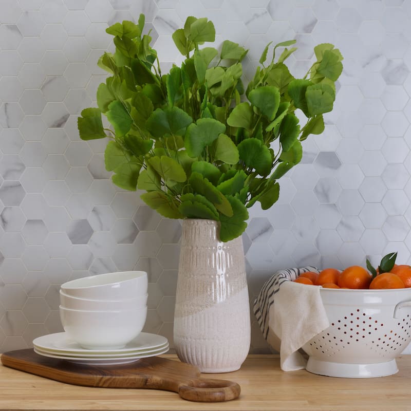 Elements Artificial Gingko Branch, 25 Inch - N/A