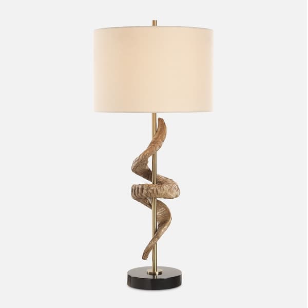 slide 2 of 6, Uttermost Rams Horn Table Lamp