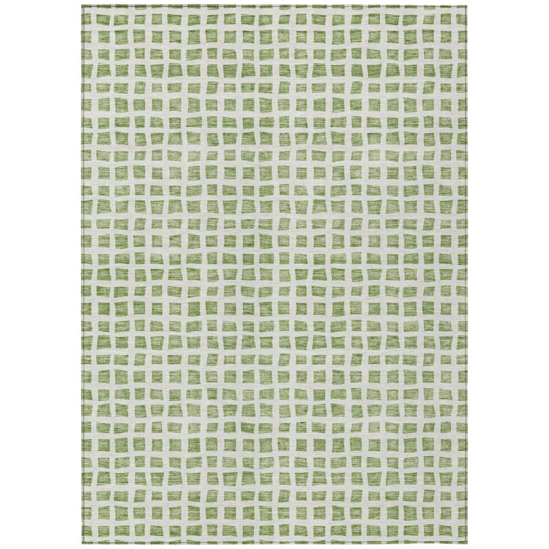 HomeRoots Geometric Transitional Rectangle Outdoor Rug