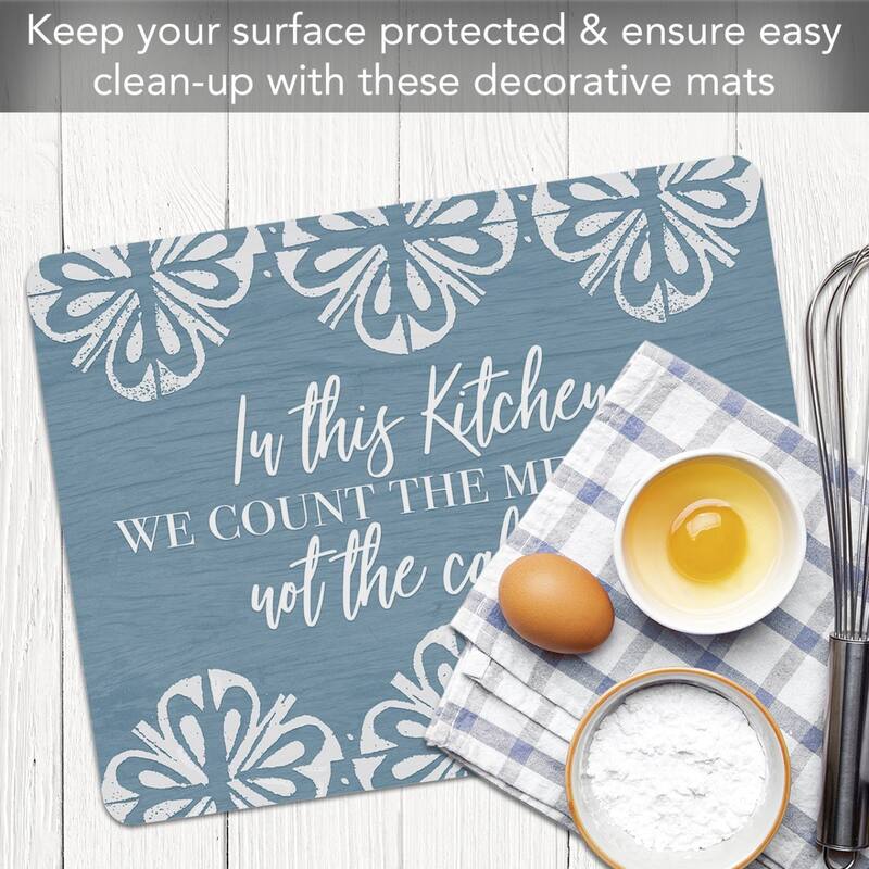 Counting Memories Flexible Plastic Cutting Board Mat 15" x 11.5", Made in the USA, Decorative, Flexible, Easy to Clean