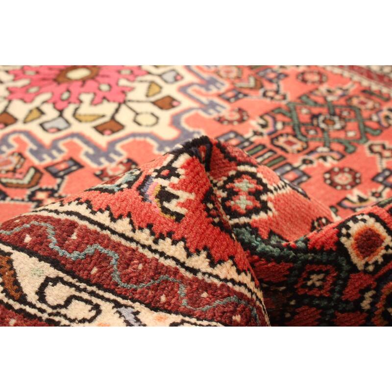 ECARPETGALLERY Hand-knotted Andelz Red Wool Rug - 2' 6" x 9' 7"