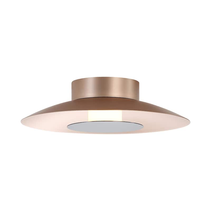 Golden Lighting 6400-FM12 FRG Luma 12" Wide Semi-flush Ceiling Fixture