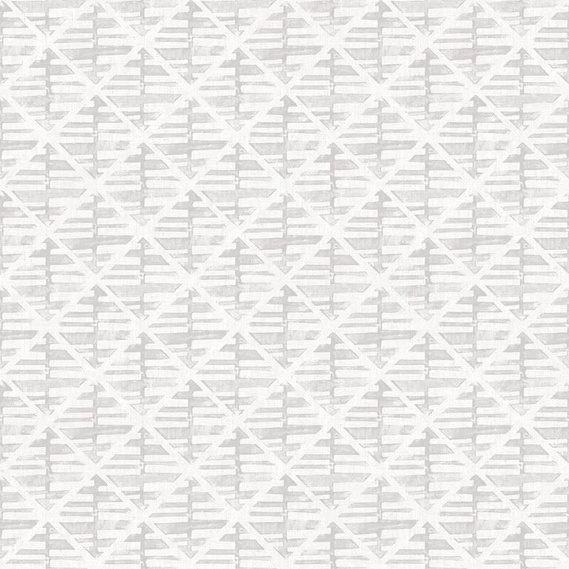 Galerie Wallcoverings Bazaar Geometric Block Print Non-woven Matte Wallpaper Roll - 33 feet x 21 inches - Grey