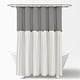 preview thumbnail 36 of 61, Lush Decor Two-tone Linen Button Shower Curtain