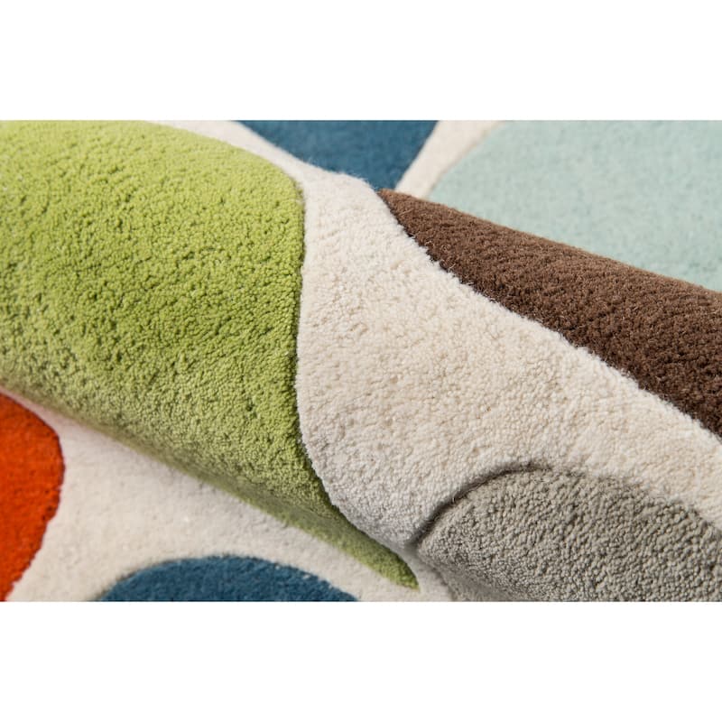 Momeni Delhi Hand Tufted Wool Contemporary Geometric Area Rug