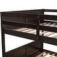 preview thumbnail 10 of 9, Full Over Full Wooden Bunk Bed with Ladder,Twin Size Trundle Under-Bed