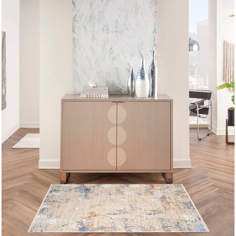 Nourison Modern Abstract Indoor only Abstract Area Rug