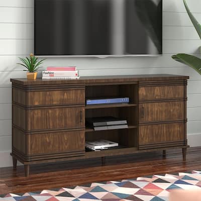 Bridgevine Home 66 inch Modern TV Stand Console for TVs up to 80 inches
