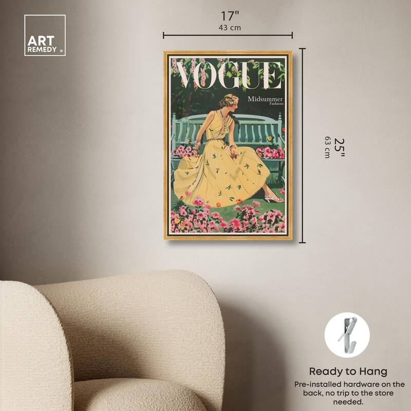 Midsummer Fashion Cover Canvas by Art Remedy