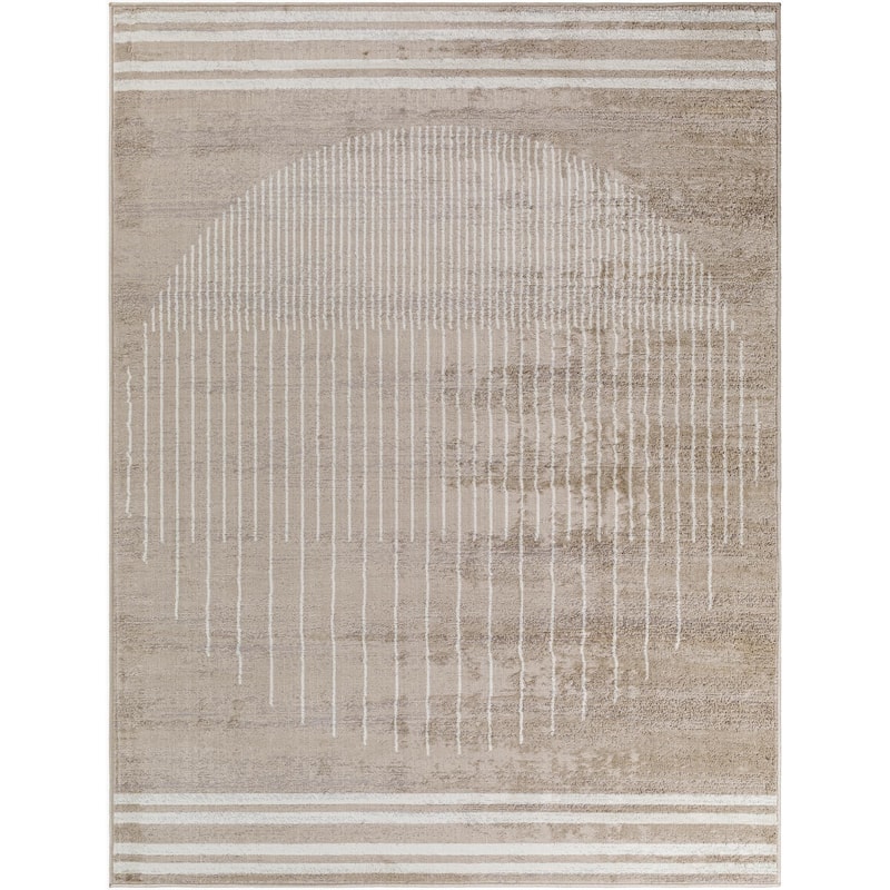 Livabliss Floransa Transitional Area Rug - 7' 10" x 7' 10" - Tan - Square