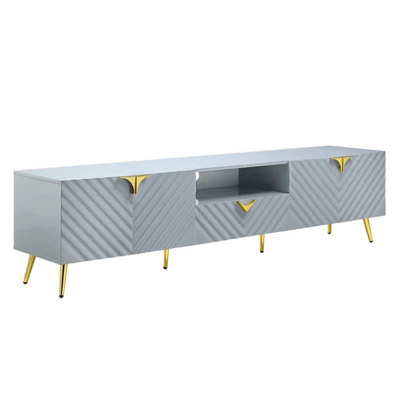 Tyra 79 Inch Modern TV Media Entertainment Center, 2 Doors - 79 L x 17 W x 20 H Inches
