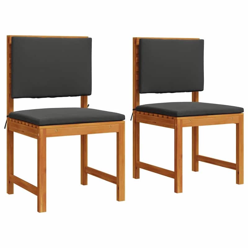 vidaXL Garden Chair 50 x 50 x 91cm Solid Acacia wood - 19.7 x 19.7 x 35.8