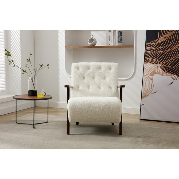 Wood Frame Living Room Accent Chair Modern Armchair Lounge Chair Sofa