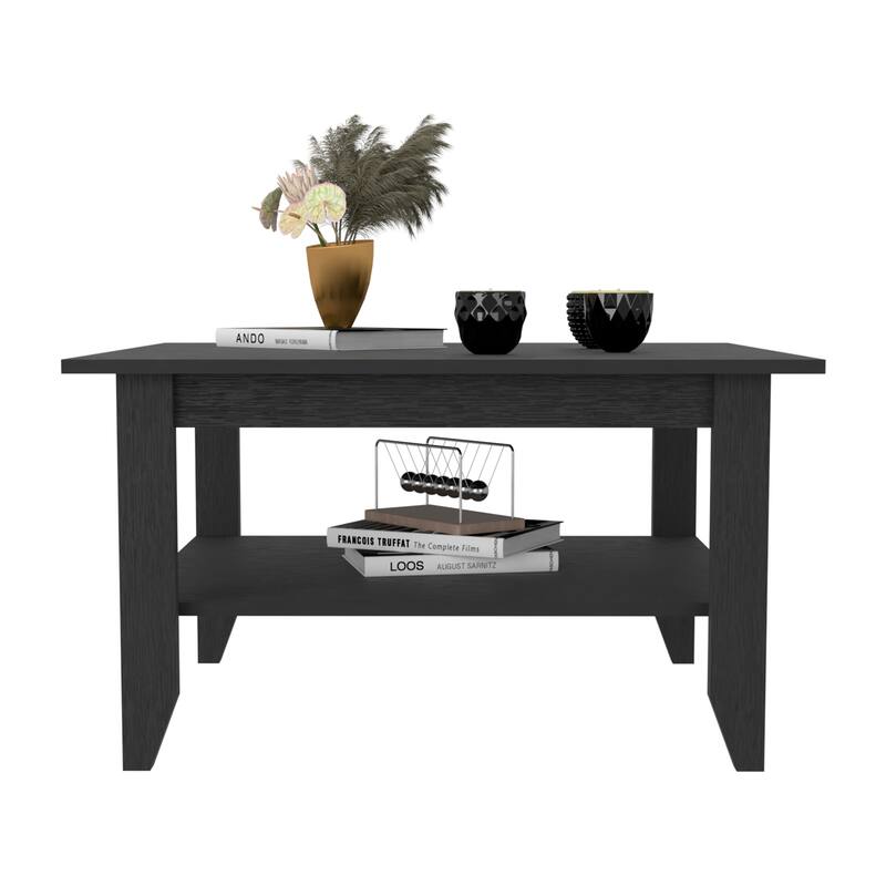 Coffee Table San Jose, One Shelf, Black Wengue Finish,High quality and durable