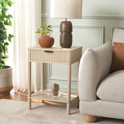 SAFAVIEH Thurston 1-Drawer Accent Table - 18"W x 14"D x 24"H