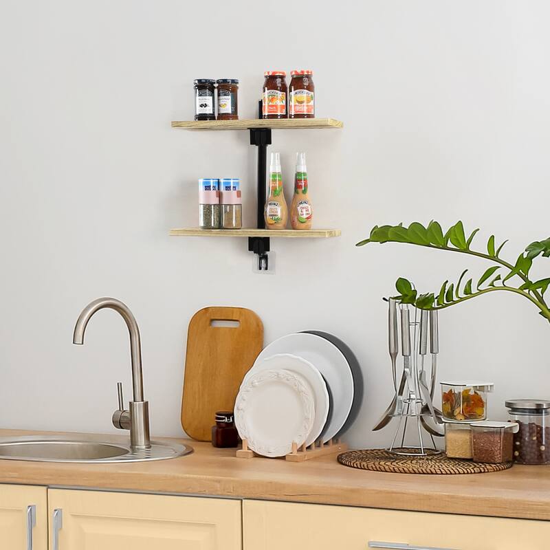 Floating Shelves Bathroom for Wall, Adjustable Height Wall Shelf Above Toilet