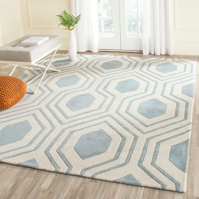 SAFAVIEH Handmade Chatham Kitt Modern Wool Rug