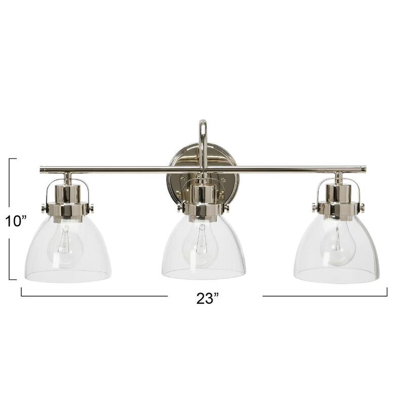 Robert Stevenson Lighting Avalon - Metal and Glass Vanity Light