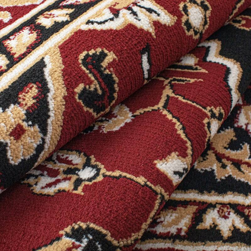 Superior Traditional Oriental Floral Medallion Indoor Area Rug