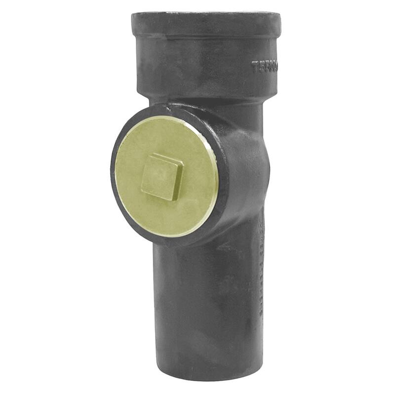 Jones Stephens T55013 3" x 3" Service Weight Test Tee with Plug - - Natural