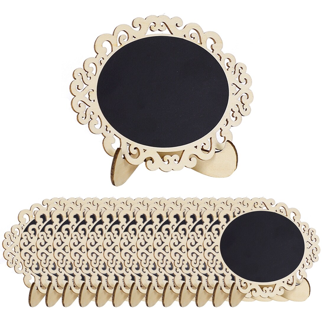 Mini Chalkboard Signs Wood Blackboard With Easel Stand Diy Memo Message Board Home Garden Home Decor