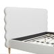 preview thumbnail 9 of 10, Stockholm Mid-Century Modern Wavy Upholstered Platform Bed