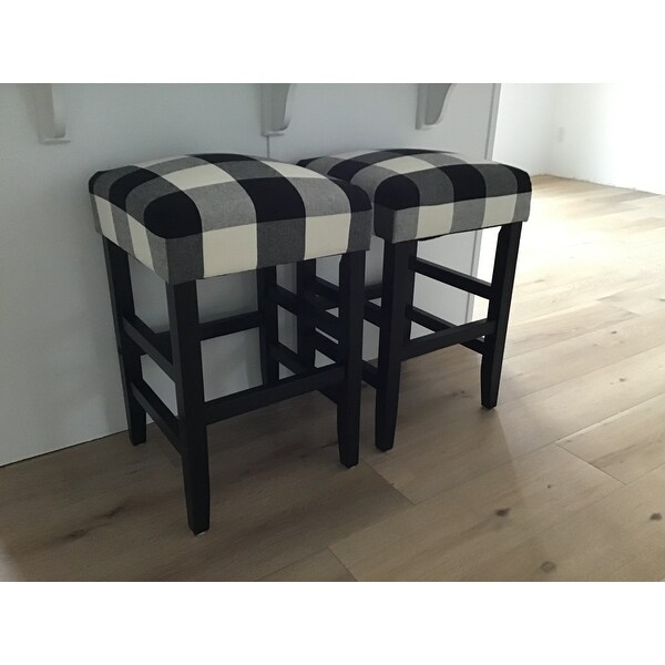 Buffalo plaid counter height chairs sale