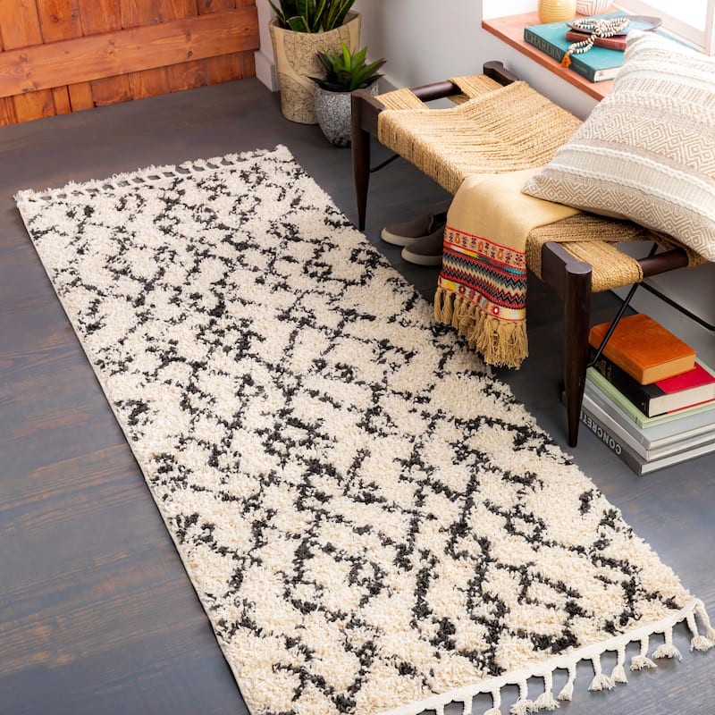 Livabliss Hammond Bohemian Shag Area Rug