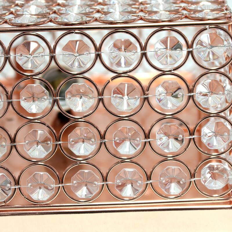 Square Flush Mount Light - 12 Inch Gold Ceiling Fixture - 2 Light Modern Interior Lighting - 5