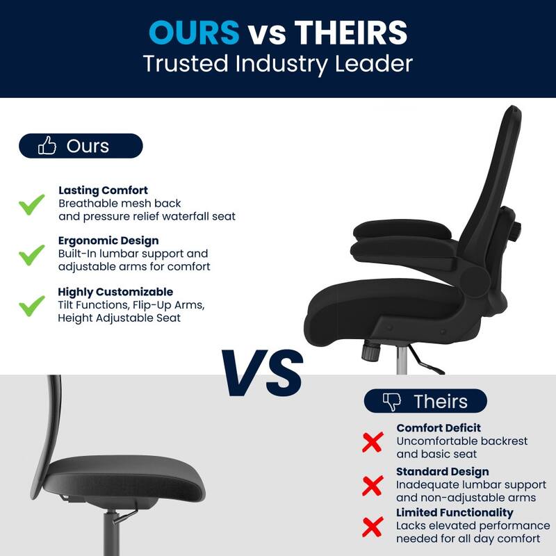 Big & Tall 500 lb. Mesh Executive Swivel Ergonomic Office Chair
