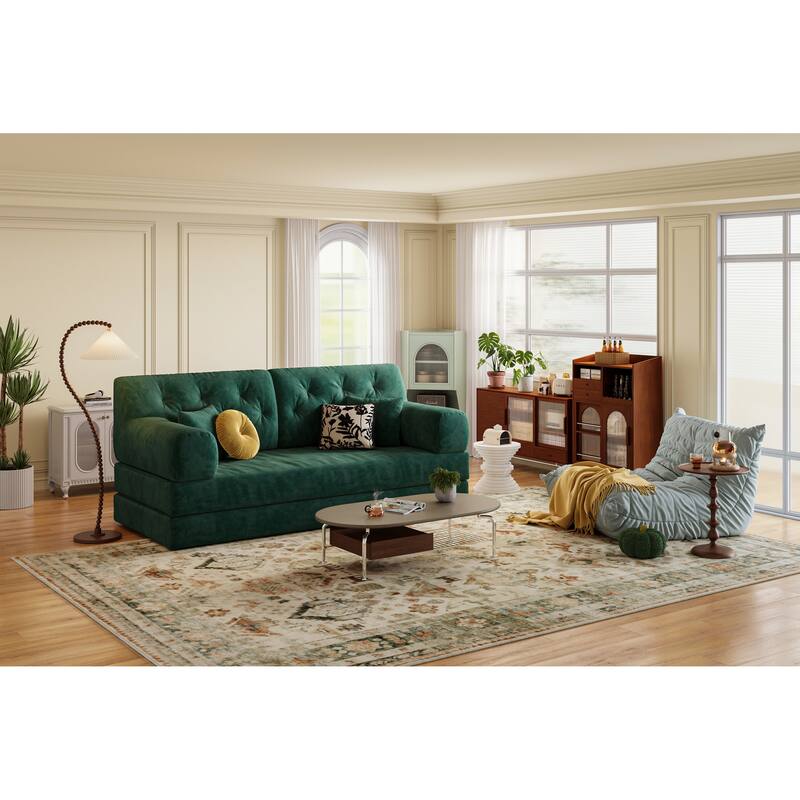 Modular Sofa, Convertible Pudding Block Sofa, Floor-Standing Sofa Bed With Armrests And Comfortable Sofa Bed