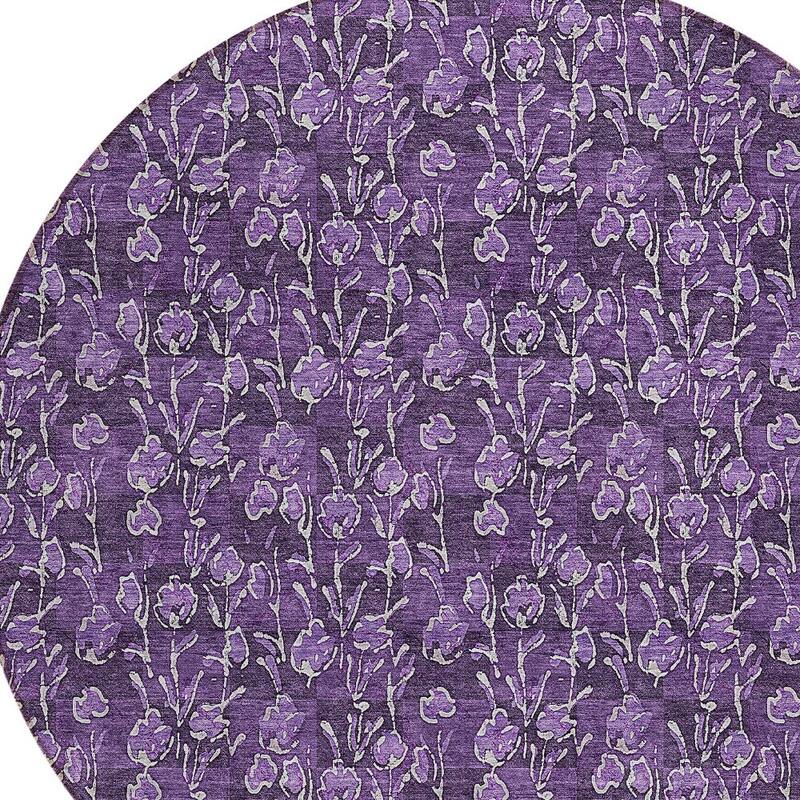 HomeRoots Floral Transitional Rectangle Outdoor Rug