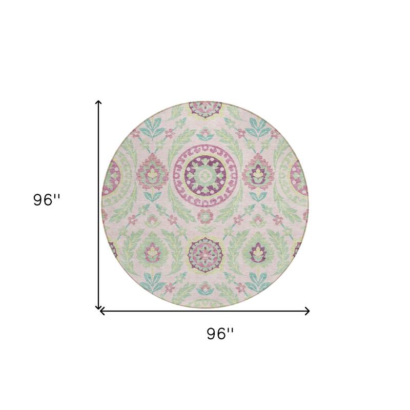 HomeRoots Floral Transitional Rectangle Outdoor Rug