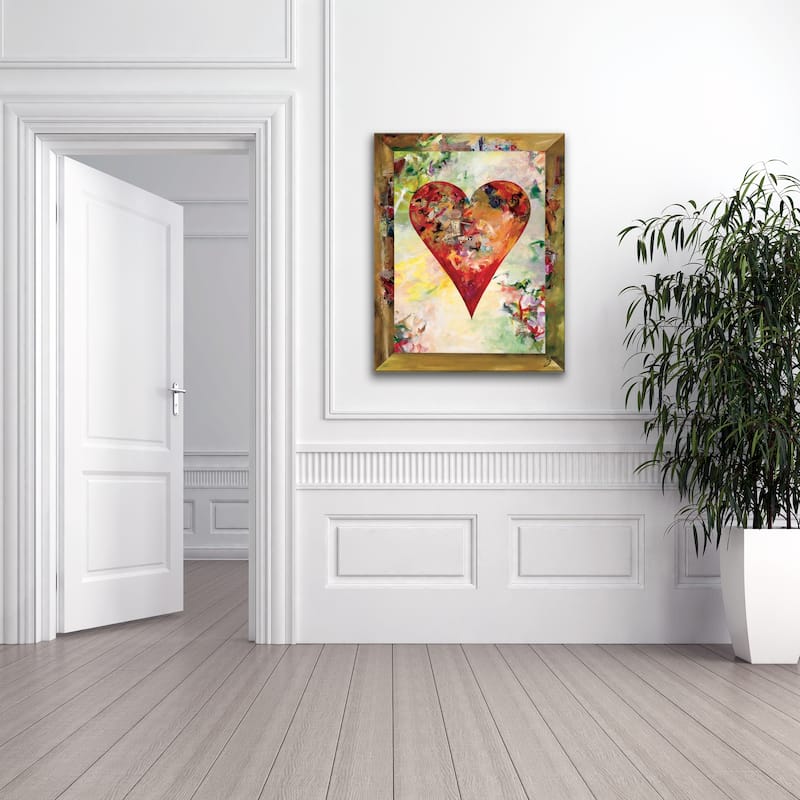 'Connected3' Heartwork Wrapped Canvas Art