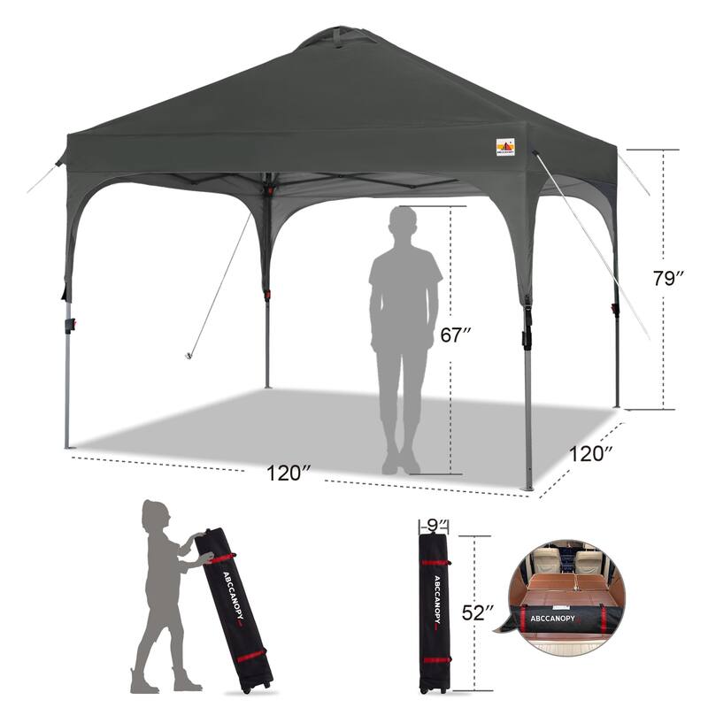 ABCCANOPY Outdoor Pop up Camping Sun Shelter Canopy Tent