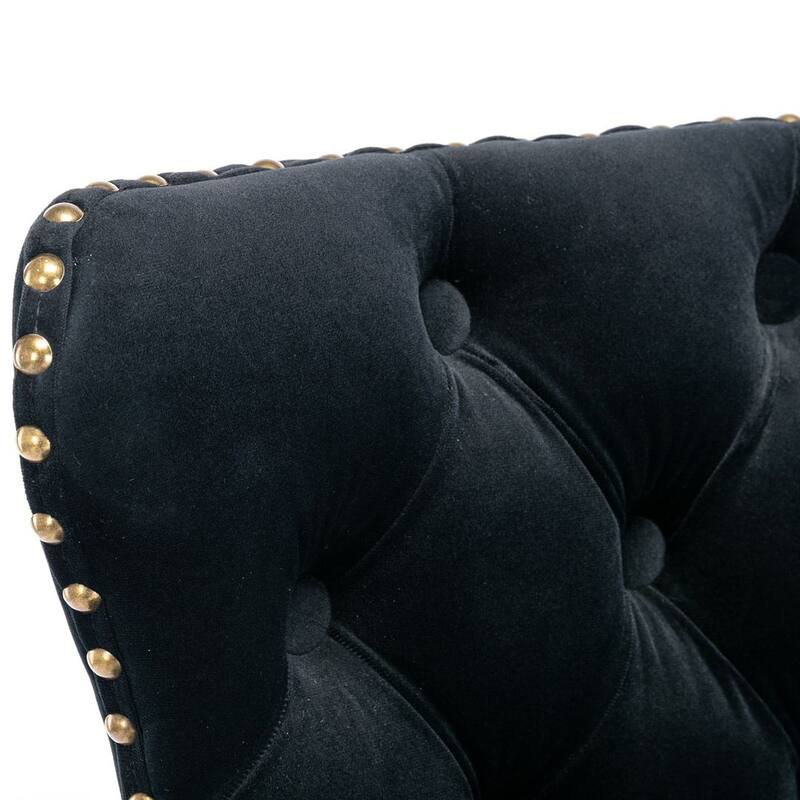 Bar stools with Backs Luxurious Velvet Swivel - Adjustable Height, Set of 2