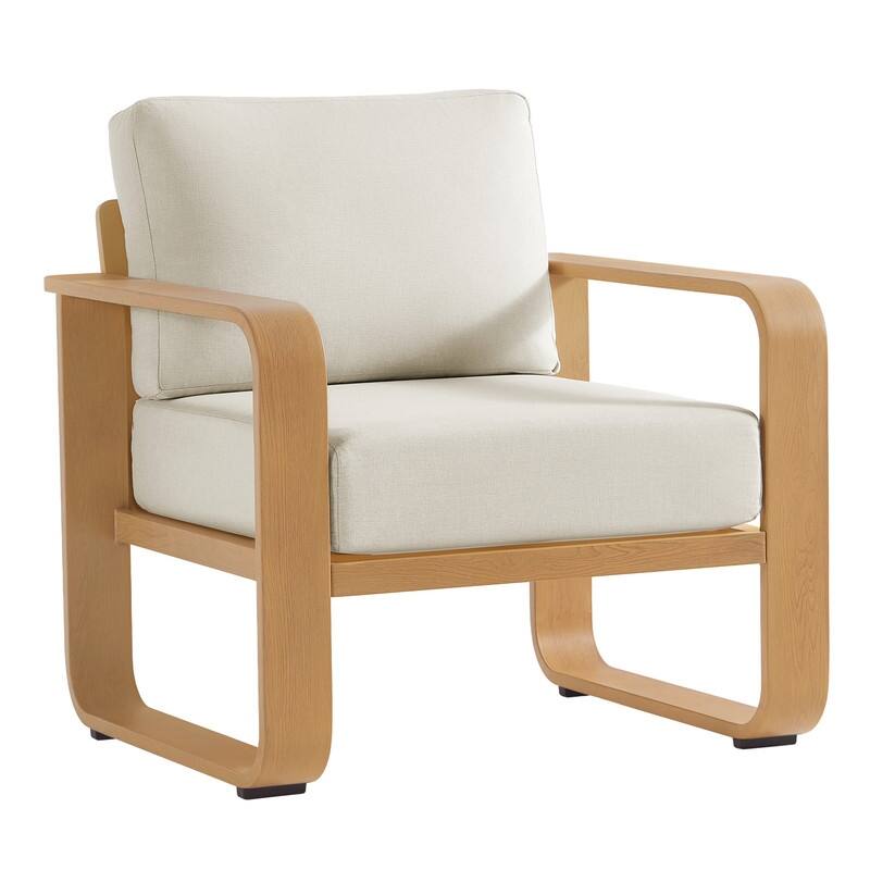 Spruce & Spring Outdoor Patio Furniture Set Aluminum Sofa Accent Chair