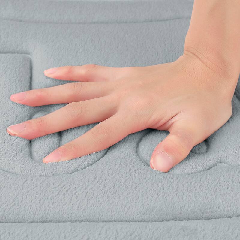 Memory Foam Bathroom Rugs, Non Skid Bottom Soft Bath Mat Water Absorbent Quick Dry Bath Carpet Rug