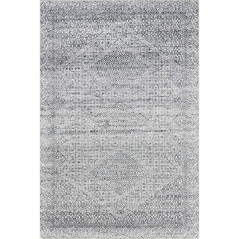 Nuloom Reya Transitional SplashGuard Machine Washable Area Rug
