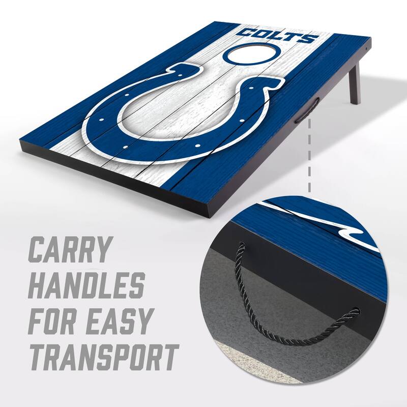 Indianapolis Colts NFL Compact 2x3 Tailgate Cornhole Board Set