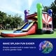 preview thumbnail 16 of 17, HeroKiddo Ninja Warrior Commercial Grade Inflatable Bounce House & Slide Combo for Kids and Adults (with Air Blower)