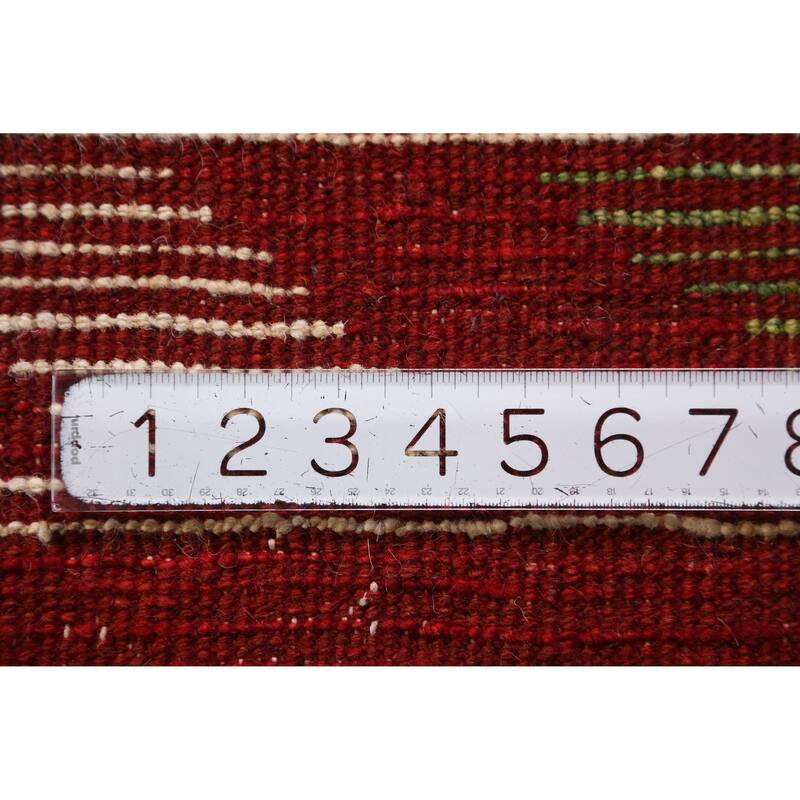 Trellis Geometric Moroccan Rug Living Room Handmade Wool Carpet - 5'3" x 6'6"