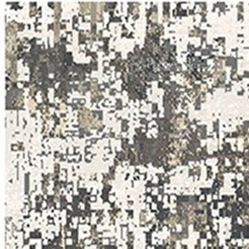 Cehup Distressed Abstract Modern Stain Resistant Woven with Fringe Area Rug By HomeRoots